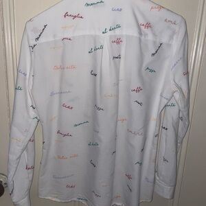 White Sezane Oxford with Italian embroidery great condition